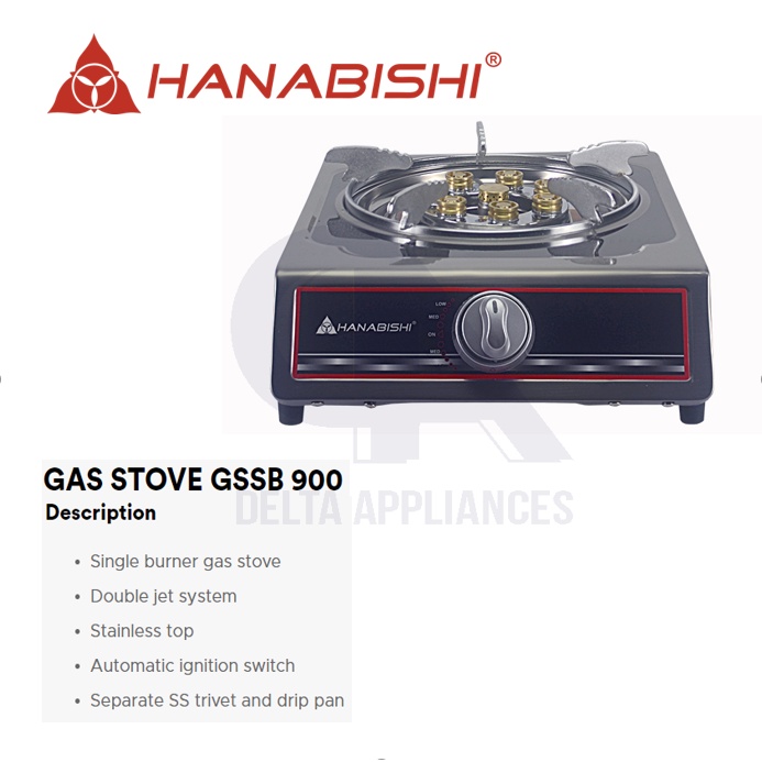 Hanabishi GSSB 900 Single Burner Gas Stove Shopee Philippines