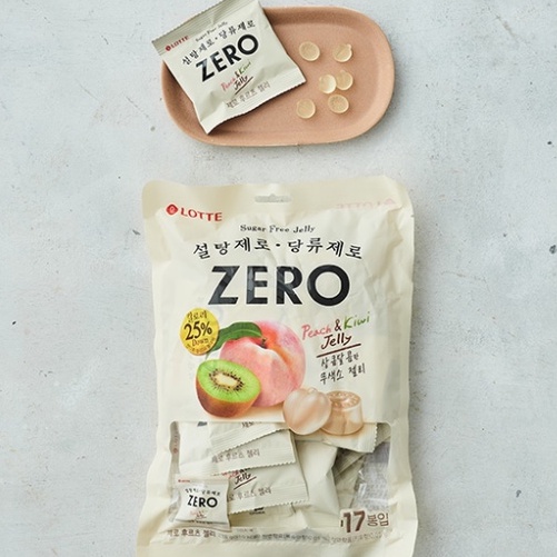 [ a collection of Lotte ZERO chocolate cookie choco cake peach kiwi ...
