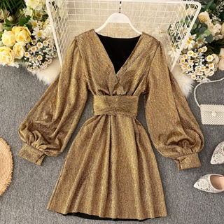 Gold 2024 casual dress