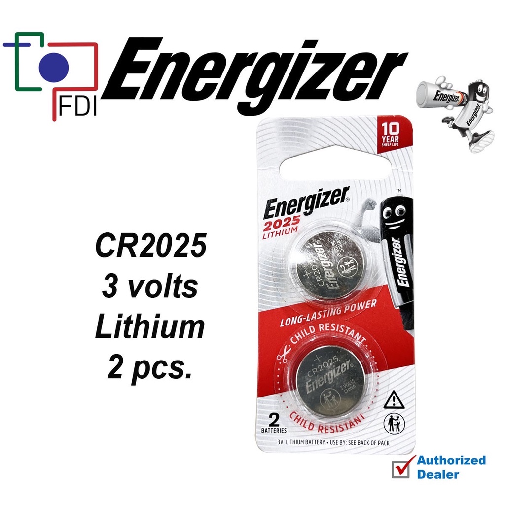 ENERGIZER® LITHIUM COIN CR2025 BATTERIES - Energizer-Philippines