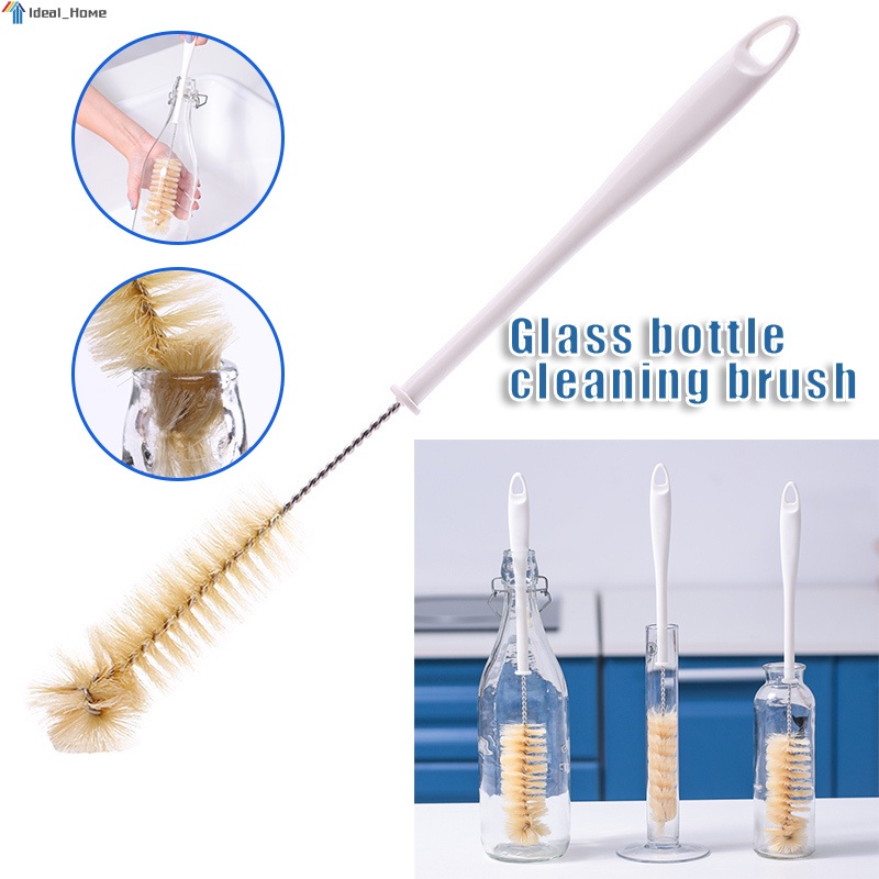 Long Handle Pig Hair Cleaning Brush Small Bottle Mouth Cleaning Brush ...