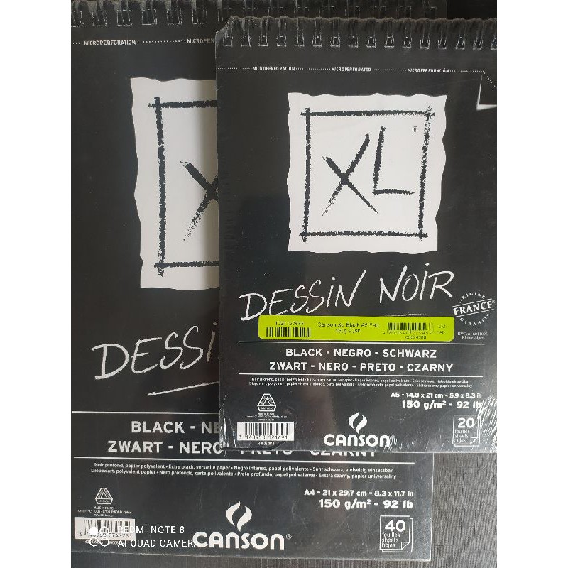 Canson XL Black Drawing Pad