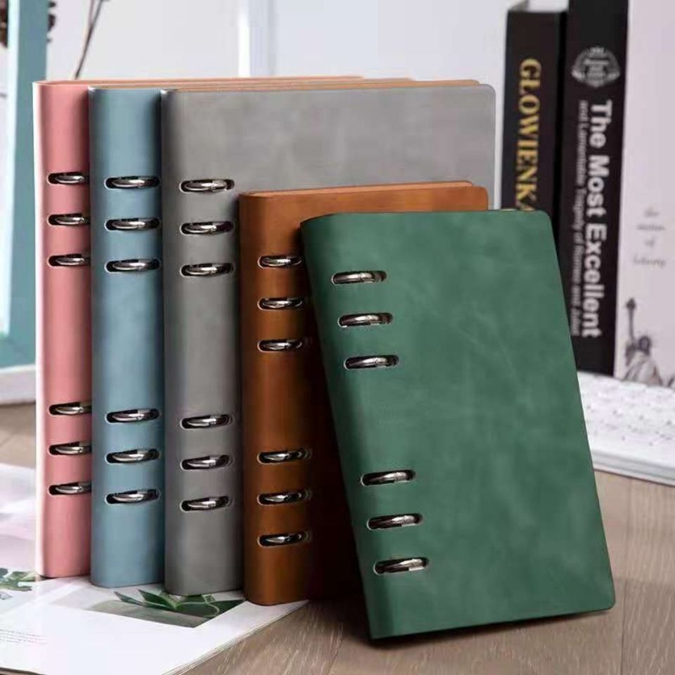 A5/B5 Leather Binder Notebook Refillable Notebook hand ledgers kraft ...