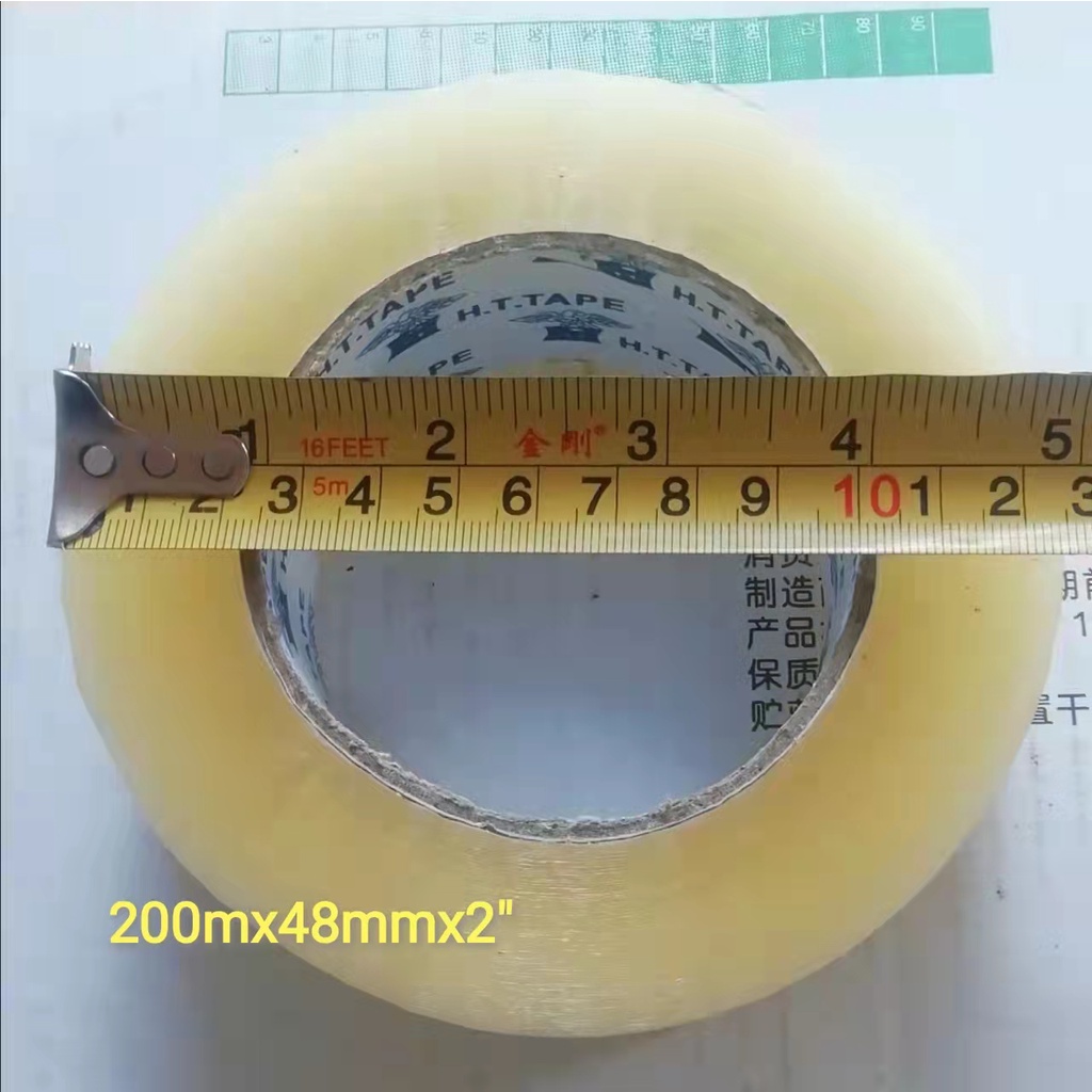 H.T.Transparent Packaging tapes 2inch x 200mx48mm | Shopee Philippines