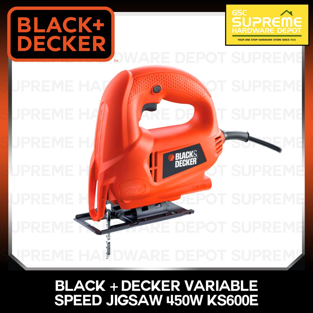 Black Decker Variable Speed Jigsaw 450W KS600E Shopee Philippines