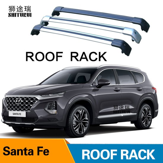 SHITURUI 2Pcs Roof bars For Hyundai Grand Santa Fe SUV 20132020