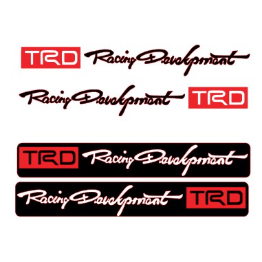 cut out sticker trd racing development for door 2pcs | Shopee Philippines