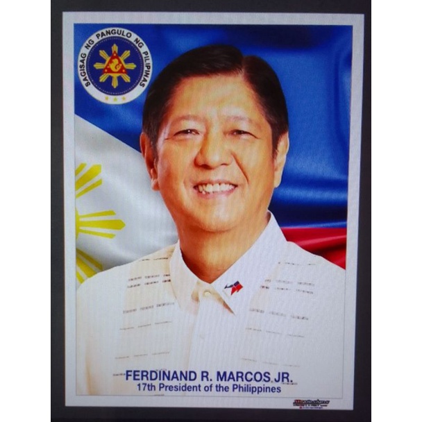 PRES. BONGBONG MARCOS DES 2 TARPAULIN POSTER 45X60CM | Shopee Philippines