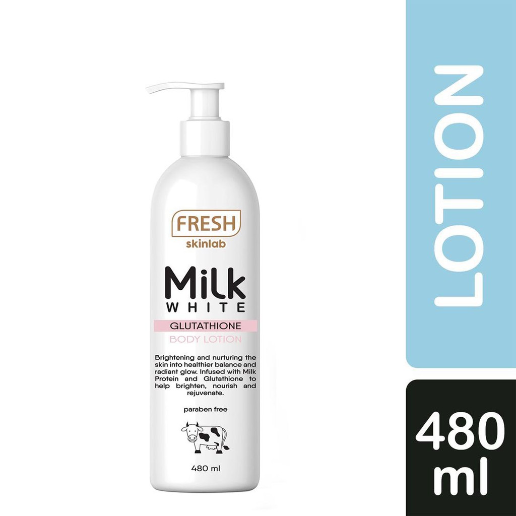 fresh skinlab milk white glutathione lotion Fresh Skinlab Milk White Glutathione Body Lotion (480ml)