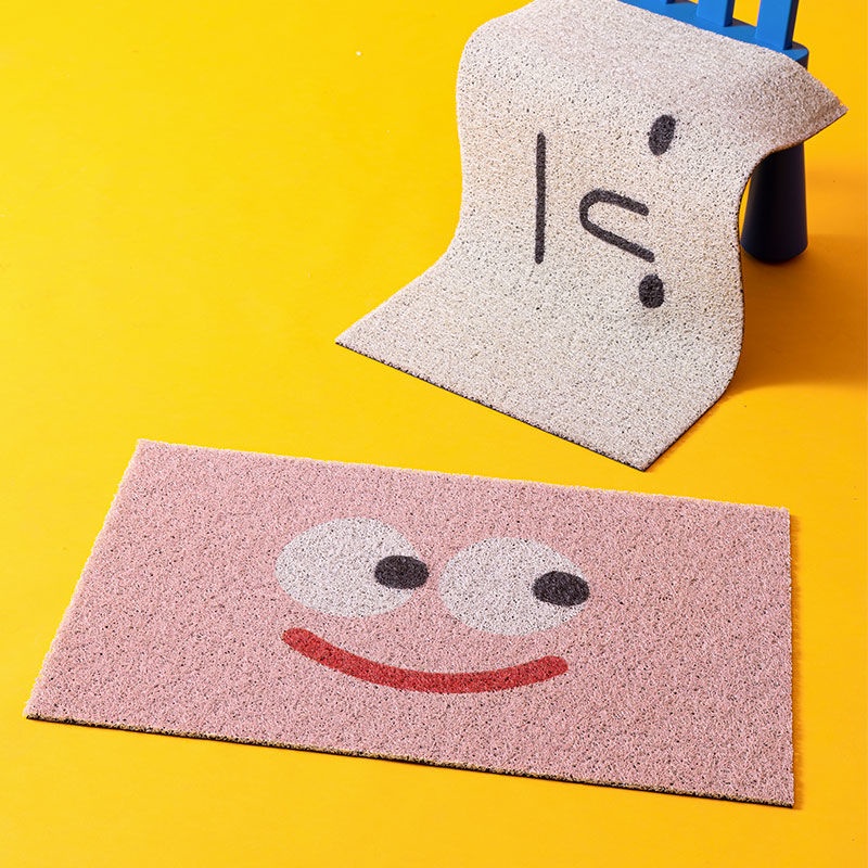 Door mat,PVC material Anime emoticons and stick figures,Size 45*75cm ...