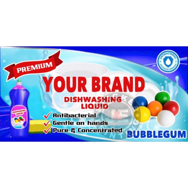 CUSTOMIZED STICKER LABEL FOR DISHWASHING LIQUID 15PCS. Shopee Philippines