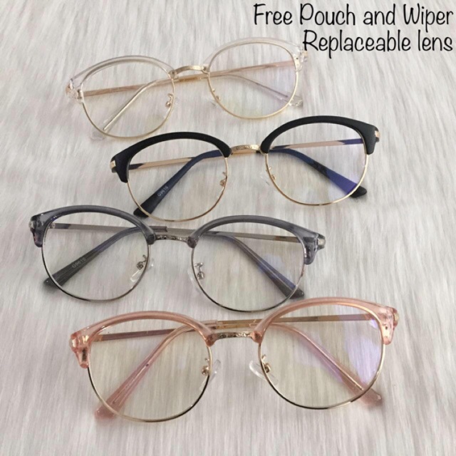 WSS Sunnies G9616 Fashion Eyeglasses Replaceable Lens Anti Radiation Fashion Korean Metal Frame Shopee Philippines