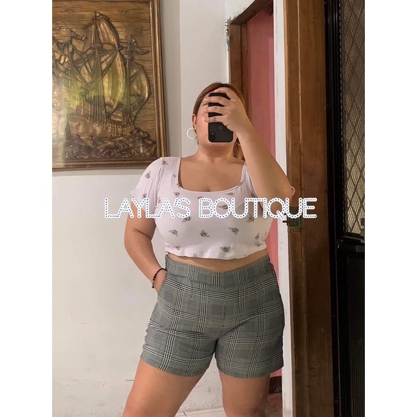 LAYLA S BOUTIQUE PLUS SIZE SHORTS TROUSER SHORTS HIGHWAIST SHORTS