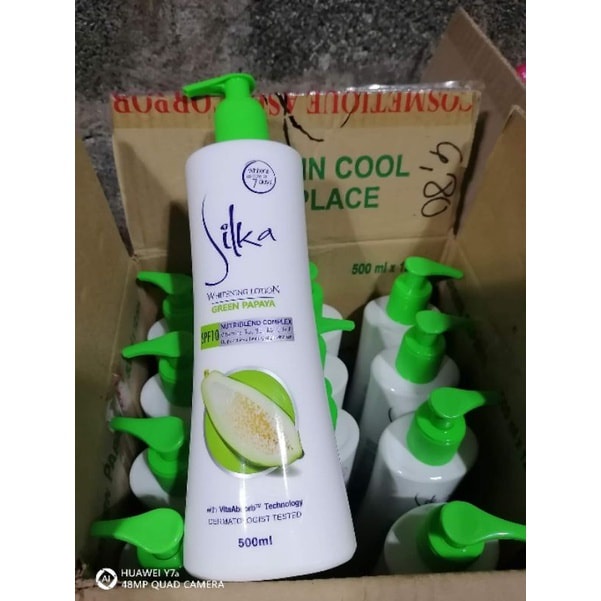 Silka Green Papaya Lotion 100ml 200ml, 300ml, 500mL Shopee Philippines