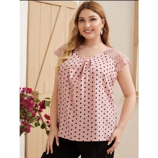 Shein Plus Size Blouse, Women's Fashion, Tops, Blouses on Carousell