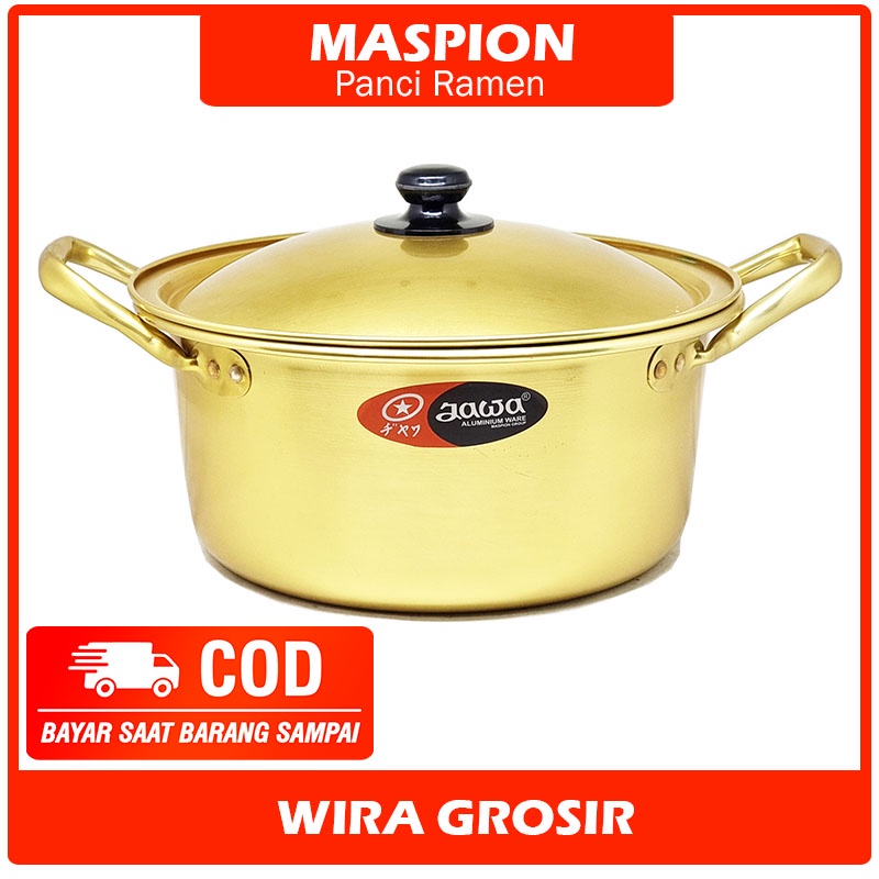 Maspion Jawa Original Korean Ramen Pot Quality No.1 | Ramyun Pan + Lid ...