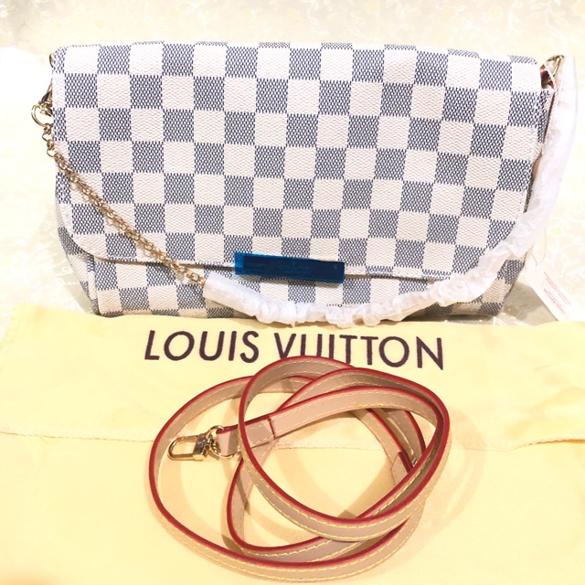 Louis Vuitton Favorite Damier Azur MM White/Blue  Louis vuitton favorite, Louis  vuitton, Louis vuitton favorite mm