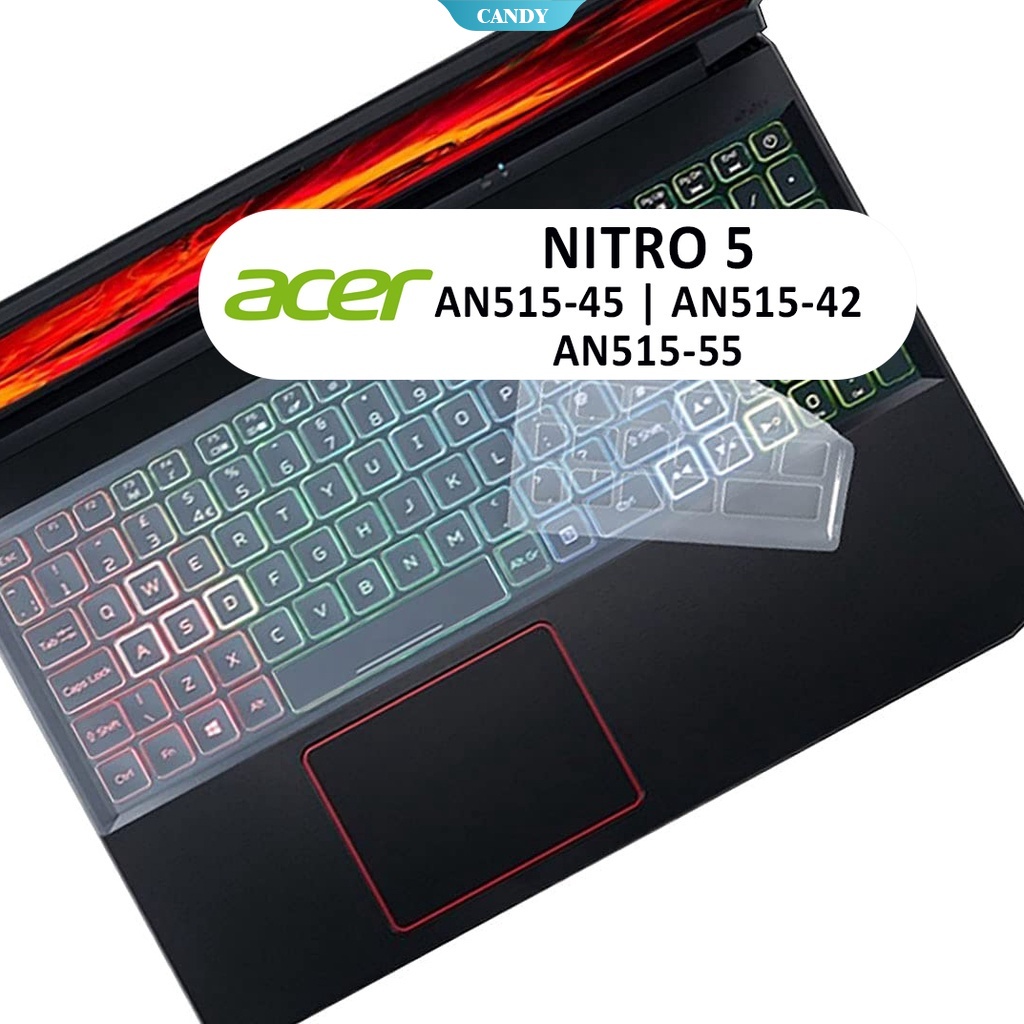For Acer Nitro AN515-45 AN515-55 43 51 51EZ 51BY 791P Inch Full  Range Laptop Silicone Case Clear Protective Leather Keyboard Cover [CAN]