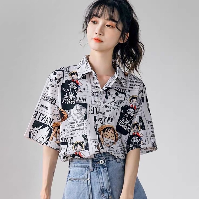 Oversized Shirt Women s Loose Shirt Short Sleeve t shirt Polo