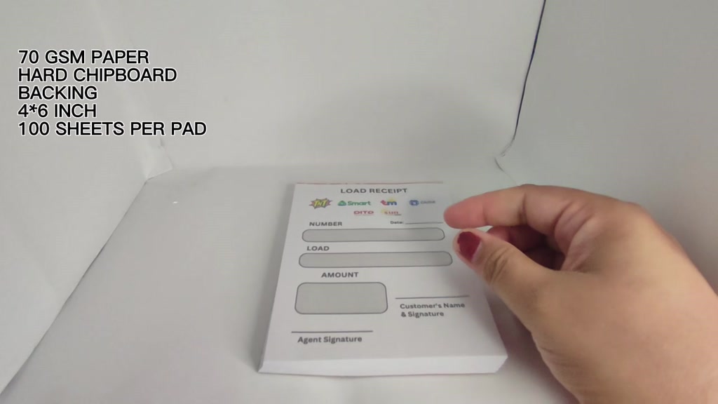 LOAD RECEIPT/ TRANSACTION SLIP/ 35 PESOS ONLY / ORDER NOW SHIP TOMORROW ...