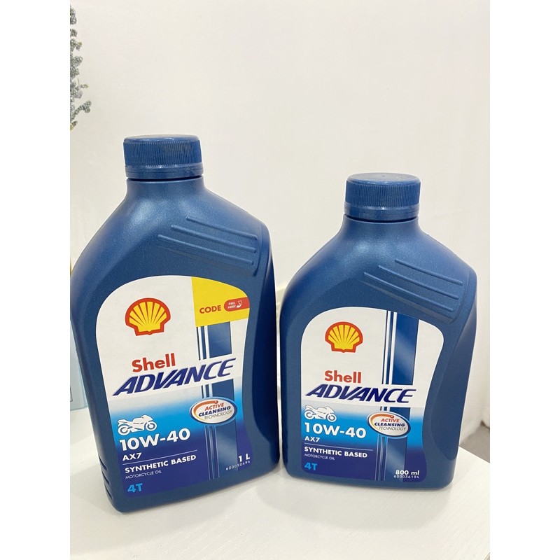 Shell Advance Ax7 800ml | 1L ( 10w-40 ) | Shopee Philippines