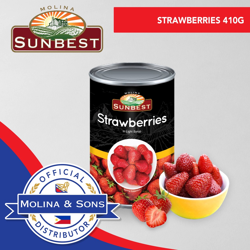 Sunbest Strawberries 410g | Shopee Philippines