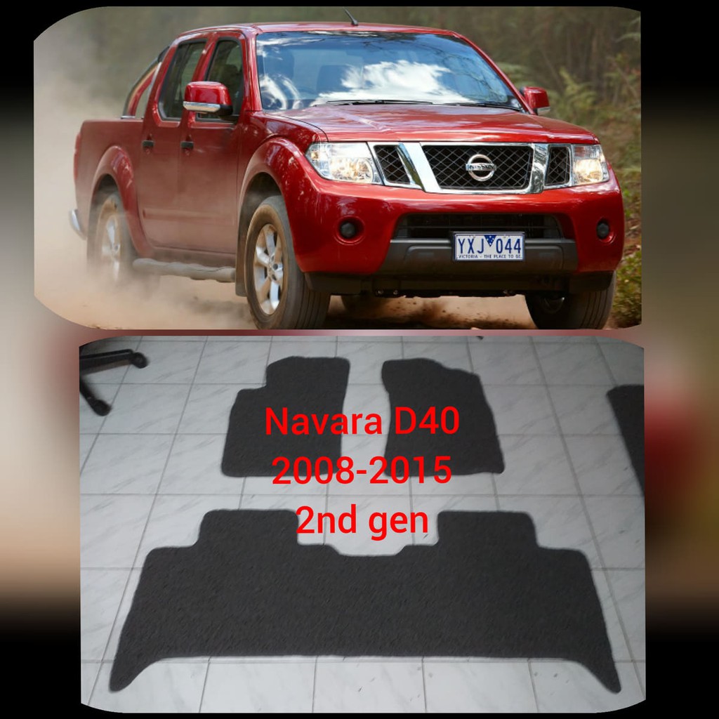 Nissan Navara D40 20042015 nomad rubber car mat with piping 20042015