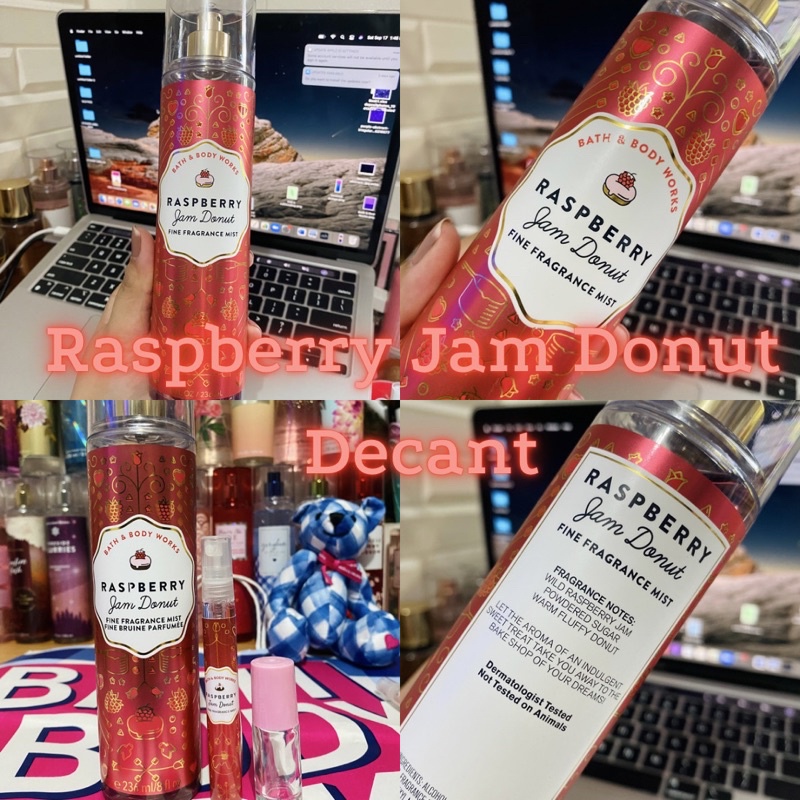 Bath and Body works Raspberry Jam Donut FRAGRANCE mist Decant/Takal