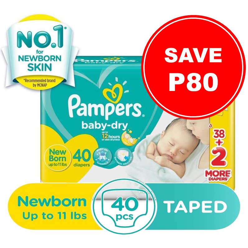 Pampers best sale newborn shopee