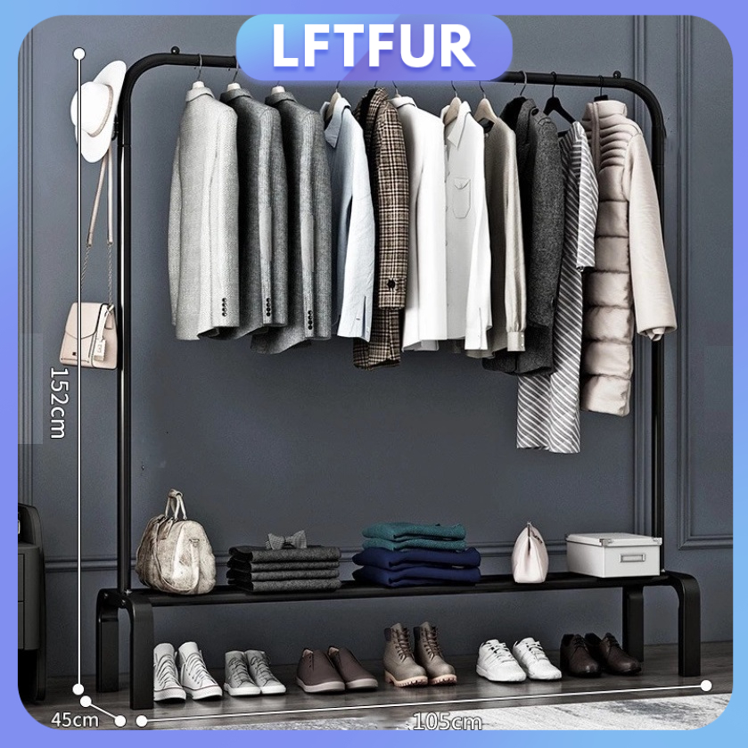 【lftfur.ph】bedroom hanger floor drying rack balcony drying rack single ...