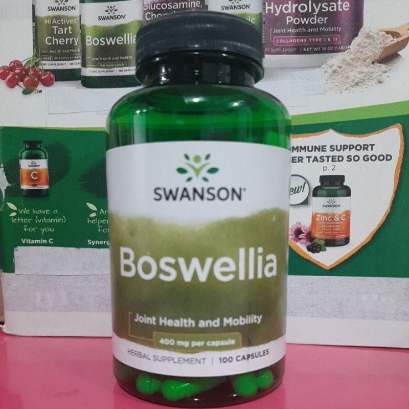 Complément Alimentaire Swanson Boswellia 400 Mg - 100 Gélules - Sans Gluten - Fabriqué Aux USA