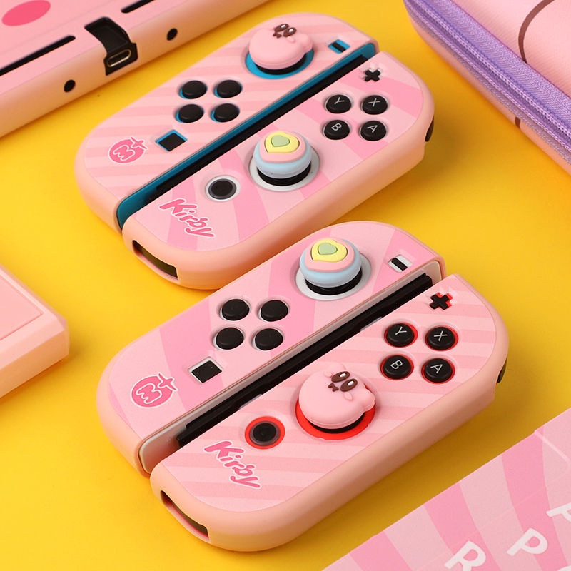 Cute Kirby Switch OLED Thumbstick Joycon Joystick Grip Cap Cover for ...