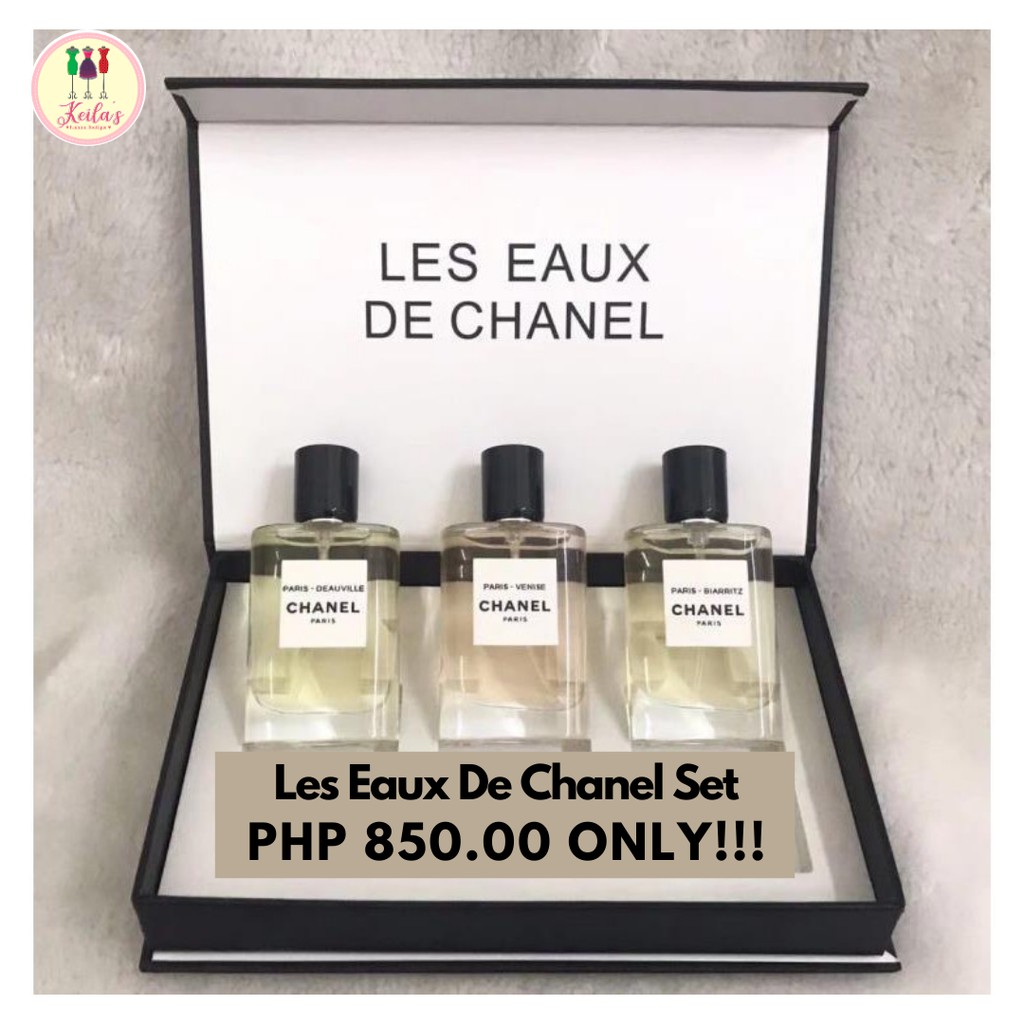 Les eaux de chanel cheap travel set