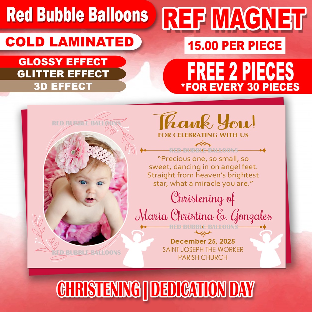 Christening Ref Giveaway Birthday Baptismal Baptism Dedication
