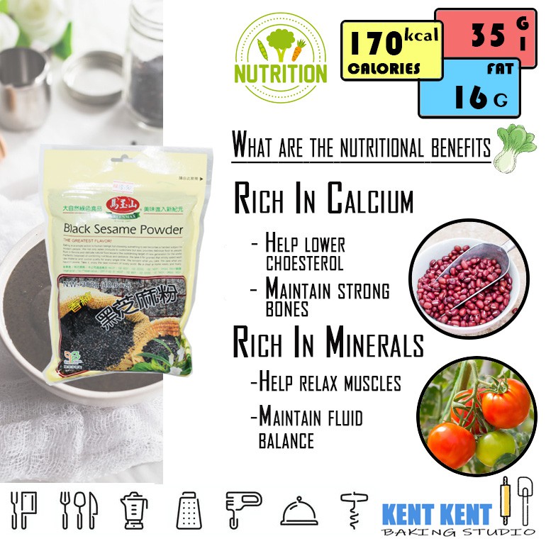 GREEN MAX black sesame powder / serbuk bijan hitam 300g[KENT KENT ...