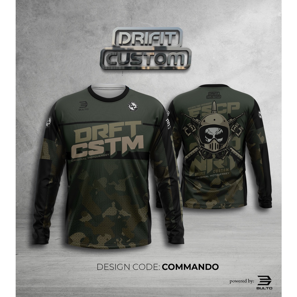 DRIFIT CUSTOM MOTO JERSEY COMMANDO Shopee Philippines