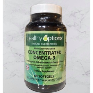 Healthy Options Concentrated Omega 3 1200mg