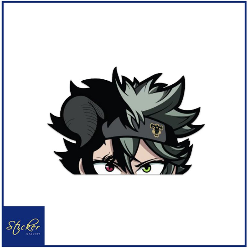 ASTA BLACK CLOVER Anime Peeker Waterproof Vinyl Sticker | Shopee ...