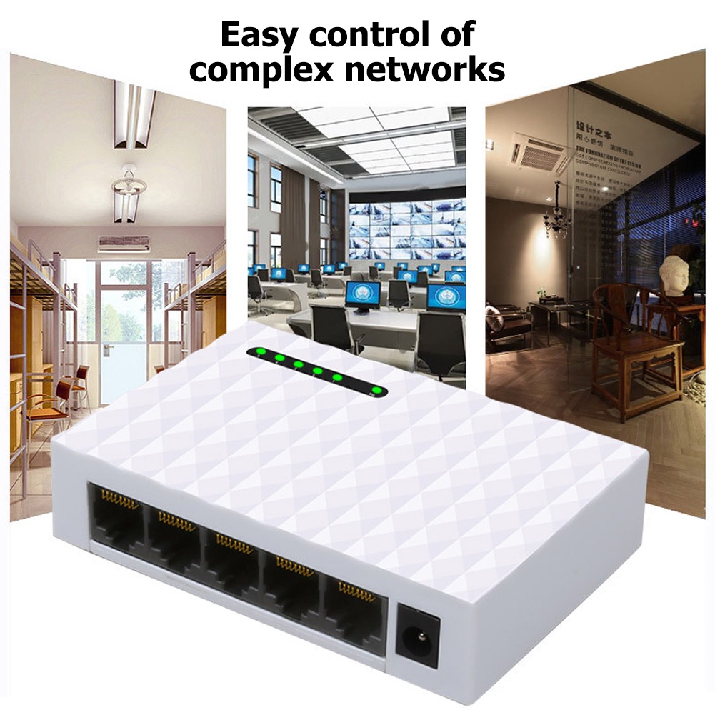 5 8 Port 1000Mbps Desktop Gigabit Network Switch Ethernet Smart ...