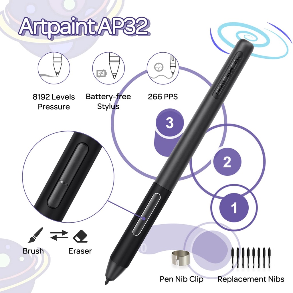 Gaomon S620/S630/S830 Graphics Tablet 6.5 X 4 Inches Pen With Express ...