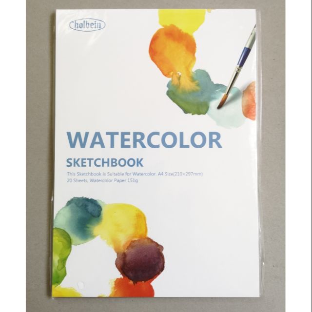 Holbein Watercolor Sketchbook A4 Size Medium 151g 20 sheets