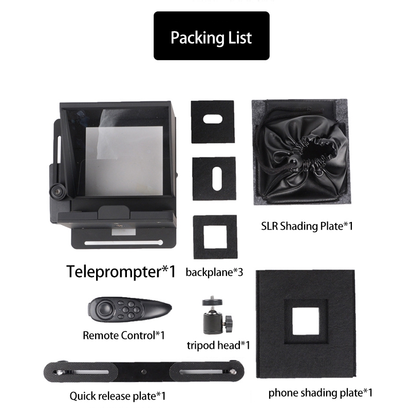 Mini Teleprompter Portable Mobile Teleprompter Artifact Video With ...