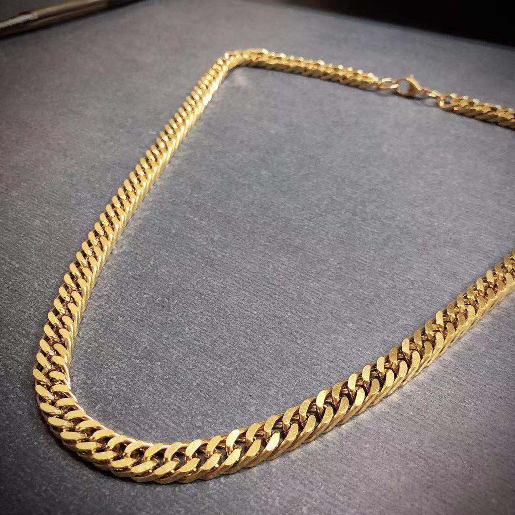 Mens real gold necklace for deals sale