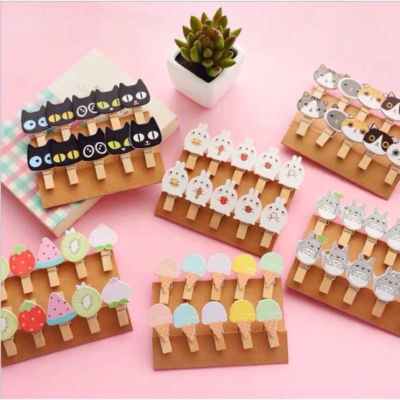 wooden clip cute design wooden clip for party display | Shopee Philippines