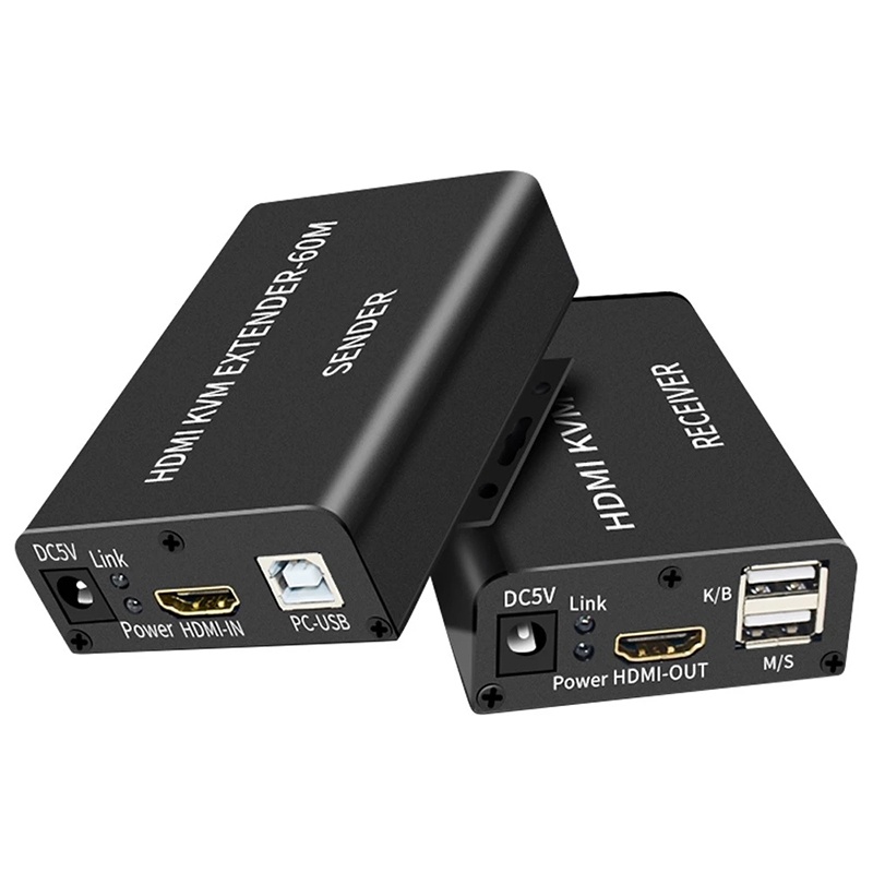 HDMI KVM USB Extender 1080P 60Hz HDMI KVM Extender Over Cat5/6