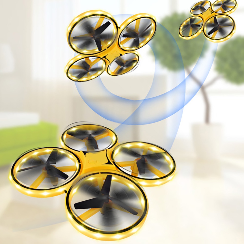 YT Smart Watch Controlled Interactive Induction Quadcopter UAV