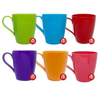 Bruntmor 16 Oz Pastel Coffee Mugs (Pack of 6), Large Size Ceramic