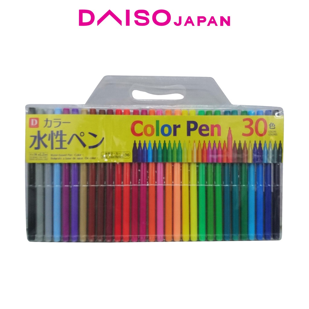 Water Based Magic Marker Pens - 10 Colors Included - Daiso Japan Middle East