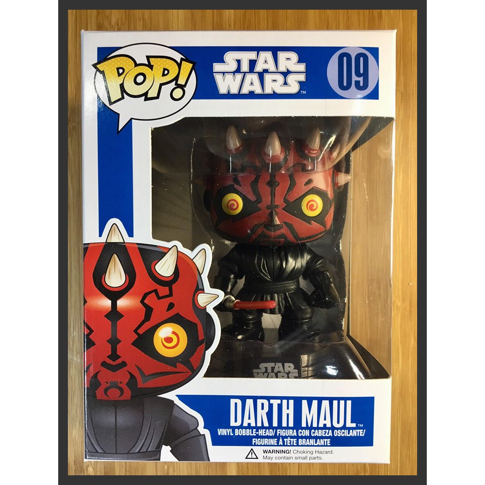 Figurine Funko Pop! Star Wars Darth Maul - Édition Bobble Head - Environ 9,5 Cm - Produit Officiel - Pour Collection Ou Cadeau