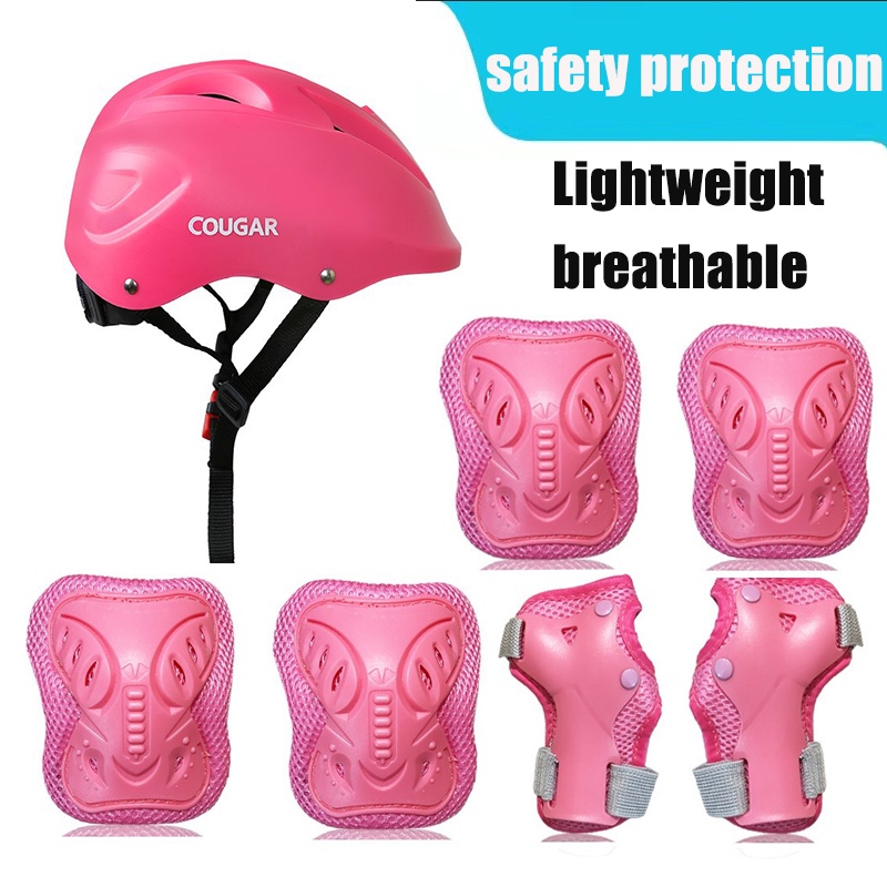 Kids Protective Gear Adjustable Helmet knee pad Outdoor Sports Safety